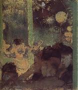 Edgar Degas Bete in the cafe painting